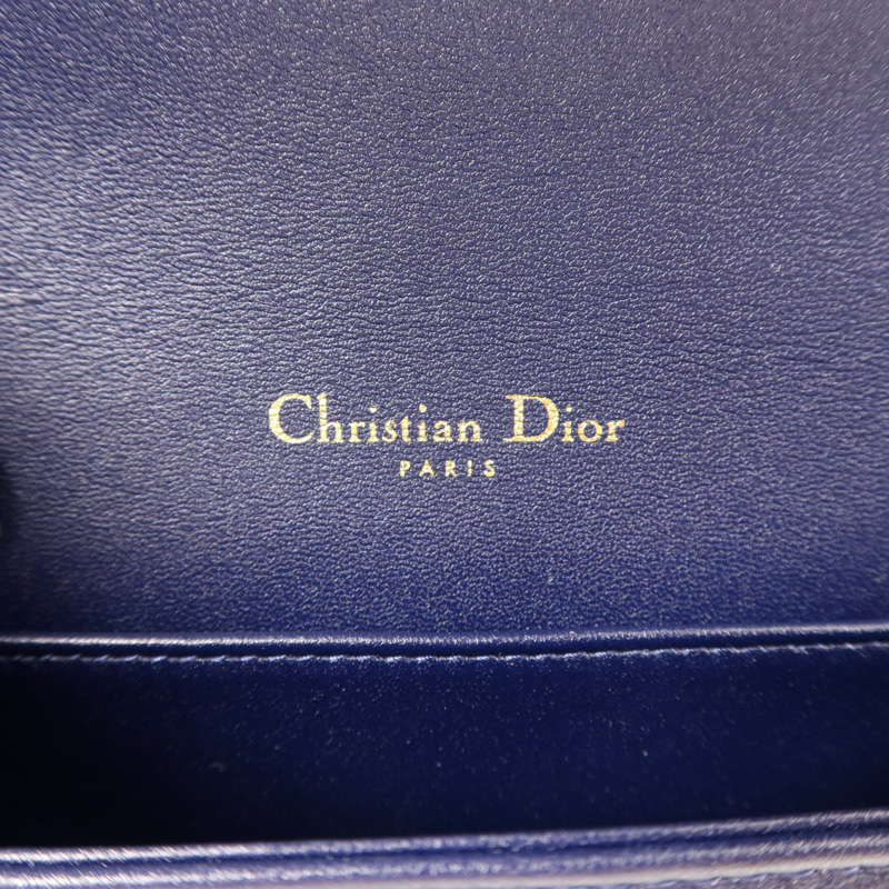 Dior 羊皮皮革Lady Dior Pouch金扣鏈帶肩背袋-6