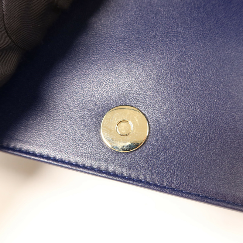 Dior 羊皮皮革Lady Dior Pouch金扣鏈帶肩背袋-8