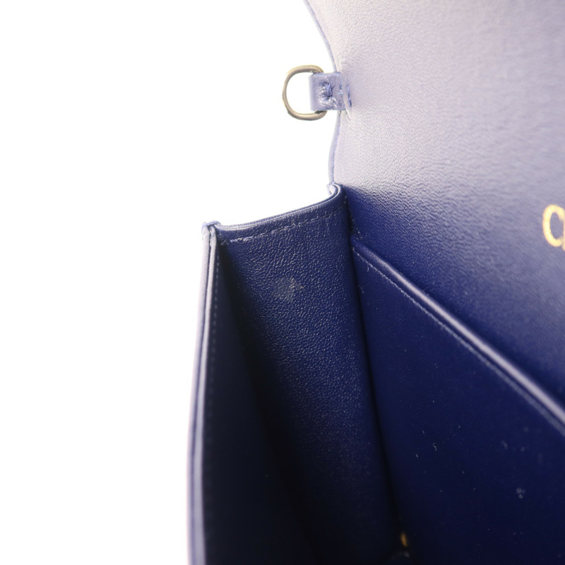 Dior 羊皮皮革Lady Dior Pouch金扣鏈帶肩背袋-20