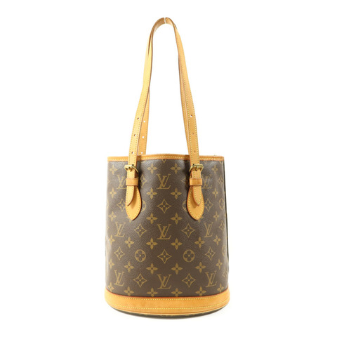 LOUIS VUITTON Monogram Bucket PM金扣手挽袋