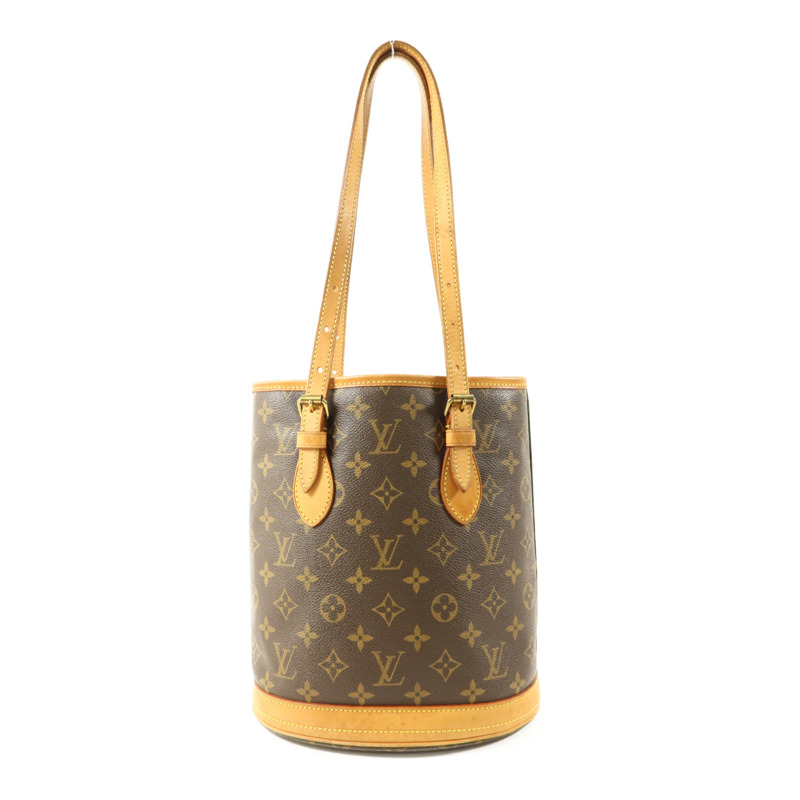 LOUIS VUITTON Monogram Bucket PM金扣手挽袋-1