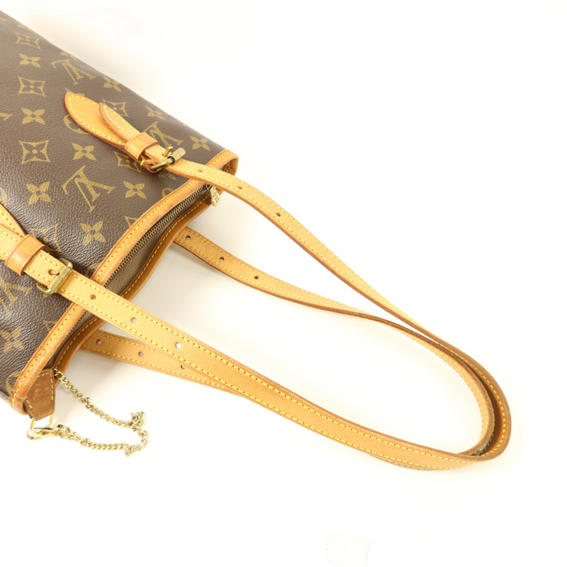 LOUIS VUITTON Monogram Bucket PM金扣手挽袋-4