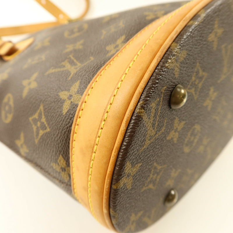 LOUIS VUITTON Monogram Bucket PM金扣手挽袋-15