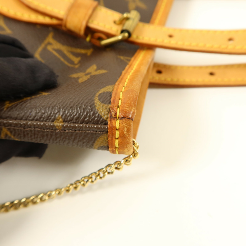 LOUIS VUITTON Monogram Bucket PM金扣手挽袋-23