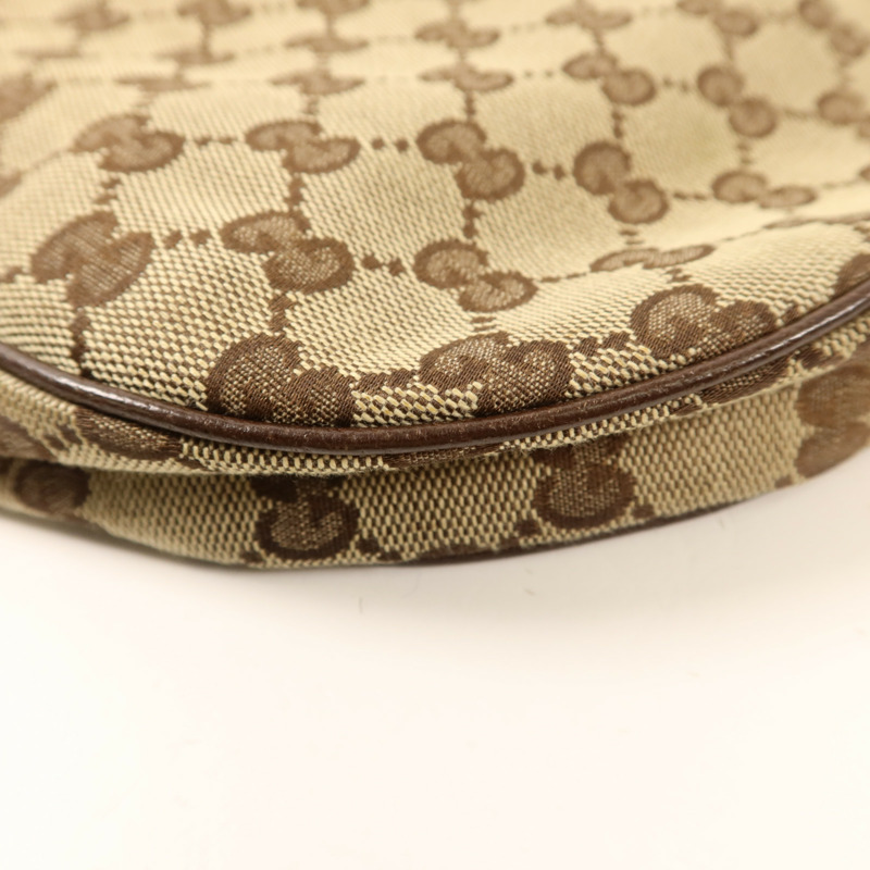 GUCCI 帆布Shoulder Bag銀扣肩背袋-14