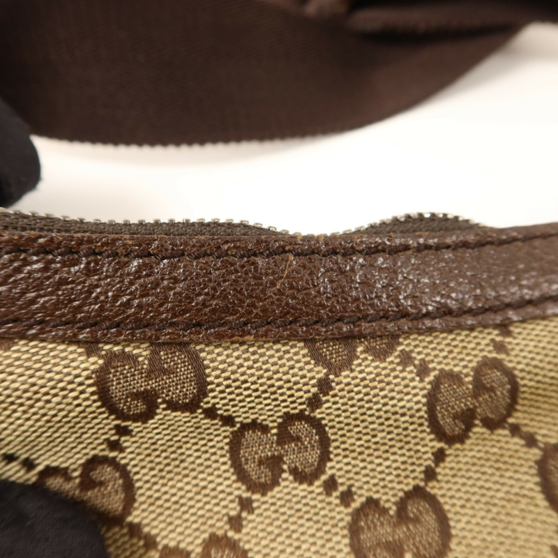 GUCCI 帆布Shoulder Bag銀扣肩背袋-16