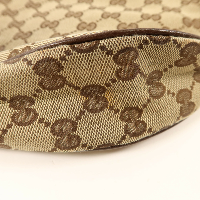 GUCCI 帆布Shoulder Bag銀扣肩背袋-18