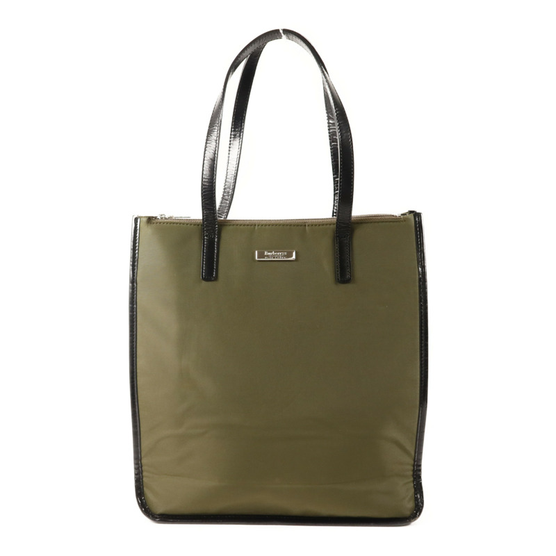 BURBERRY 尼龍Tote Bag銀扣手挽袋-0