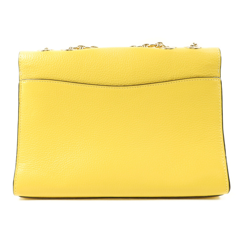 COACH 牛皮皮革Shoulder Bag金扣鏈帶肩背袋-1