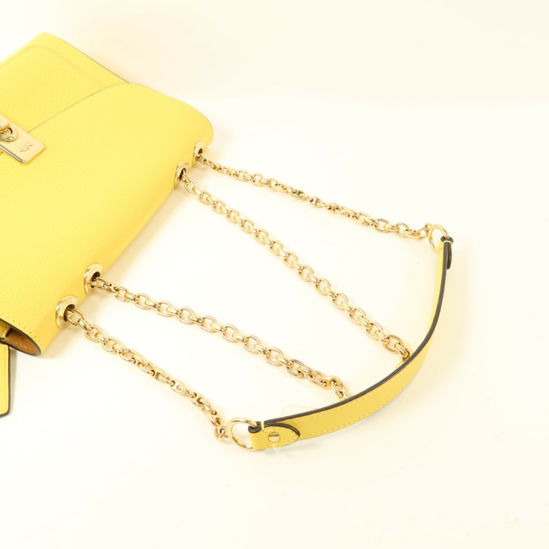 COACH 牛皮皮革Shoulder Bag金扣鏈帶肩背袋-5