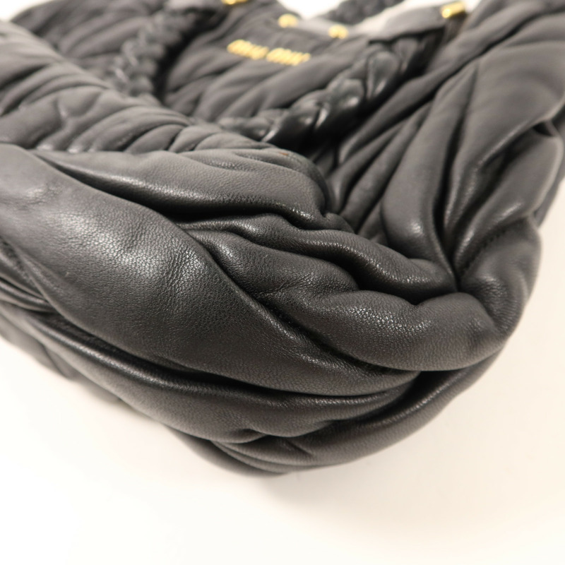 Miu Miu 牛皮皮革2 Way Shoulder Bag金扣手挽肩背兩用袋-13