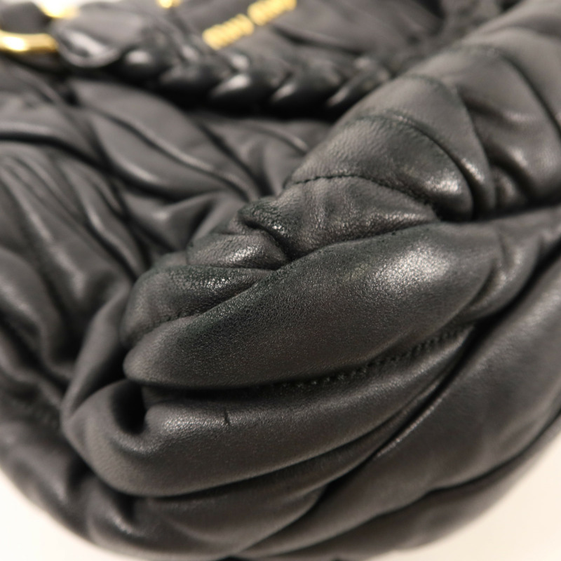 Miu Miu 牛皮皮革2 Way Shoulder Bag金扣手挽肩背兩用袋-14