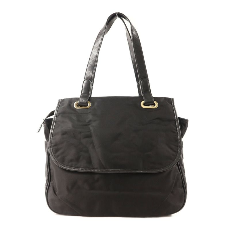 agnes b. 尼龍Shoulder Bag銀扣肩背袋-1