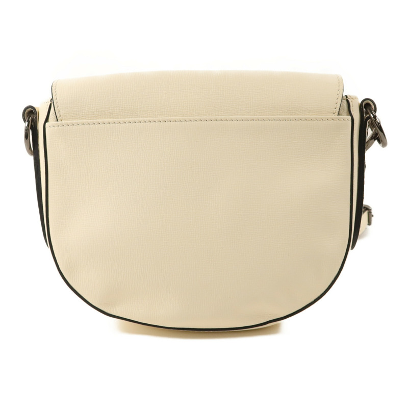 Longchamp 牛皮皮革Shoulder Bag銀扣肩背袋-1