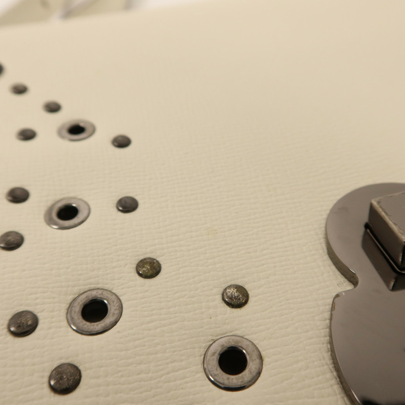 Longchamp 牛皮皮革Shoulder Bag銀扣肩背袋-14