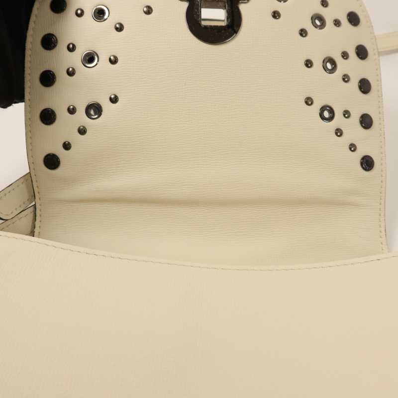 Longchamp 牛皮皮革Shoulder Bag銀扣肩背袋-15