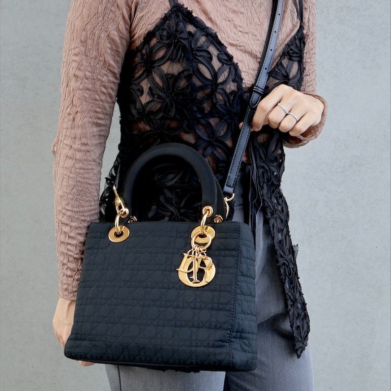 𝐃𝐢𝐨𝐫黑金尼龍𝐋𝐚𝐝𝐲 𝐃𝐢𝐨𝐫-1