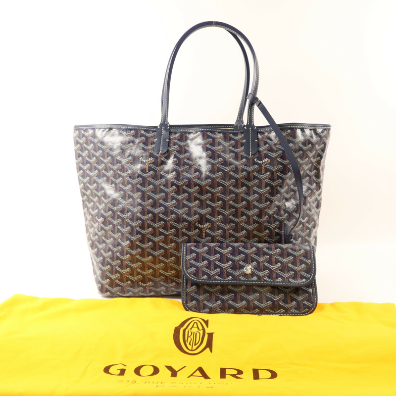 GOYARD 塗層帆布Sac Saint Louis PM銀扣手挽袋-16