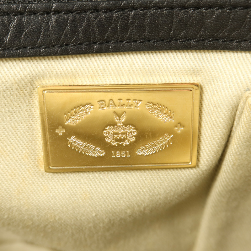 BALLY 牛皮皮革Handbag金扣手挽袋-6