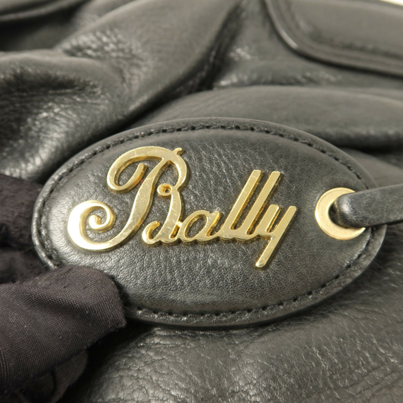 BALLY 牛皮皮革Handbag金扣手挽袋-9