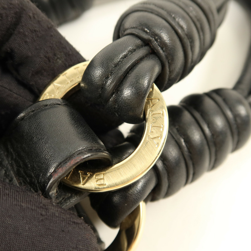 BALLY 牛皮皮革Handbag金扣手挽袋-10