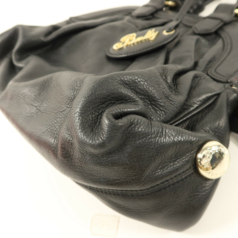 BALLY 牛皮皮革Handbag金扣手挽袋-11