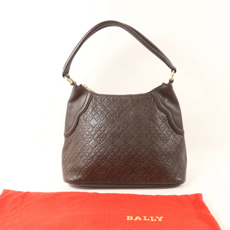 BALLY 牛皮皮革Shoulder Bag金扣肩背袋-17