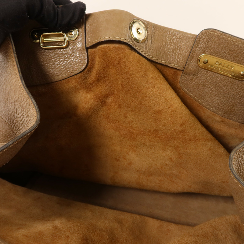 BALLY 牛皮皮革2 Way Shoulder Bag金扣手挽肩背兩用袋-21