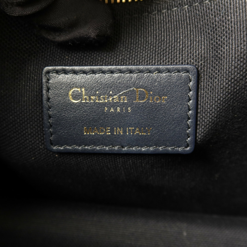 Dior 帆布/牛皮皮革Dior Book Tote Small金扣手挽肩背兩用袋-6
