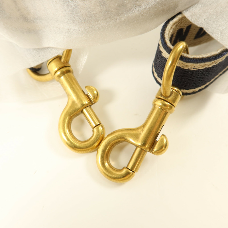 Dior 帆布/牛皮皮革Dior Book Tote Small金扣手挽肩背兩用袋-9