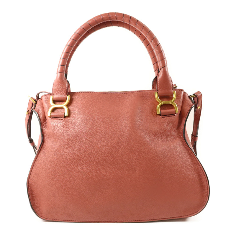 Chloe 牛皮皮革2 Way Shoulder Bag金扣手挽肩背兩用袋-1