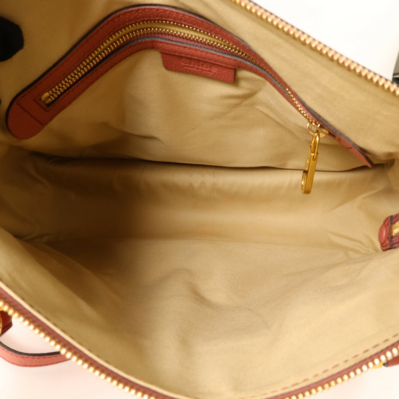 Chloe 牛皮皮革2 Way Shoulder Bag金扣手挽肩背兩用袋-5