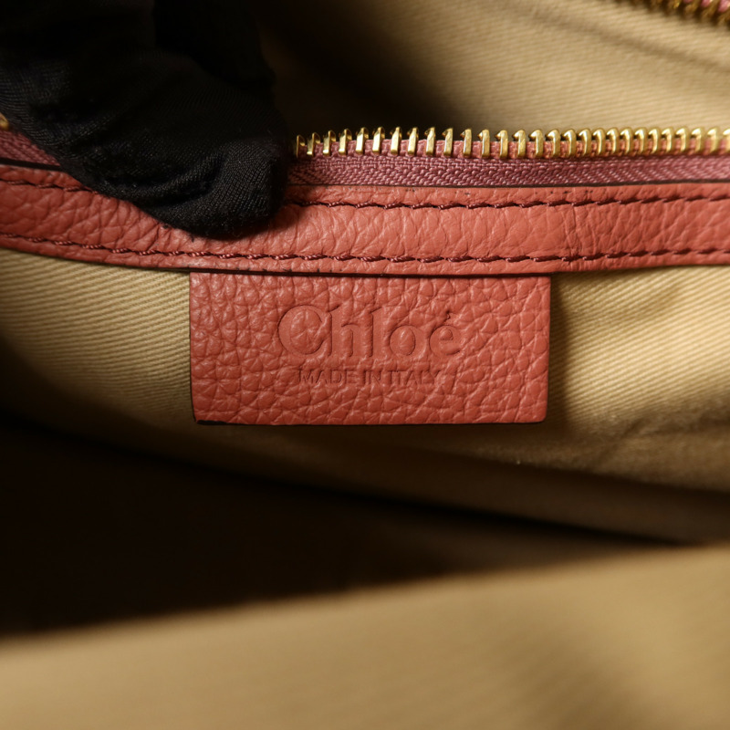 Chloe 牛皮皮革2 Way Shoulder Bag金扣手挽肩背兩用袋-6