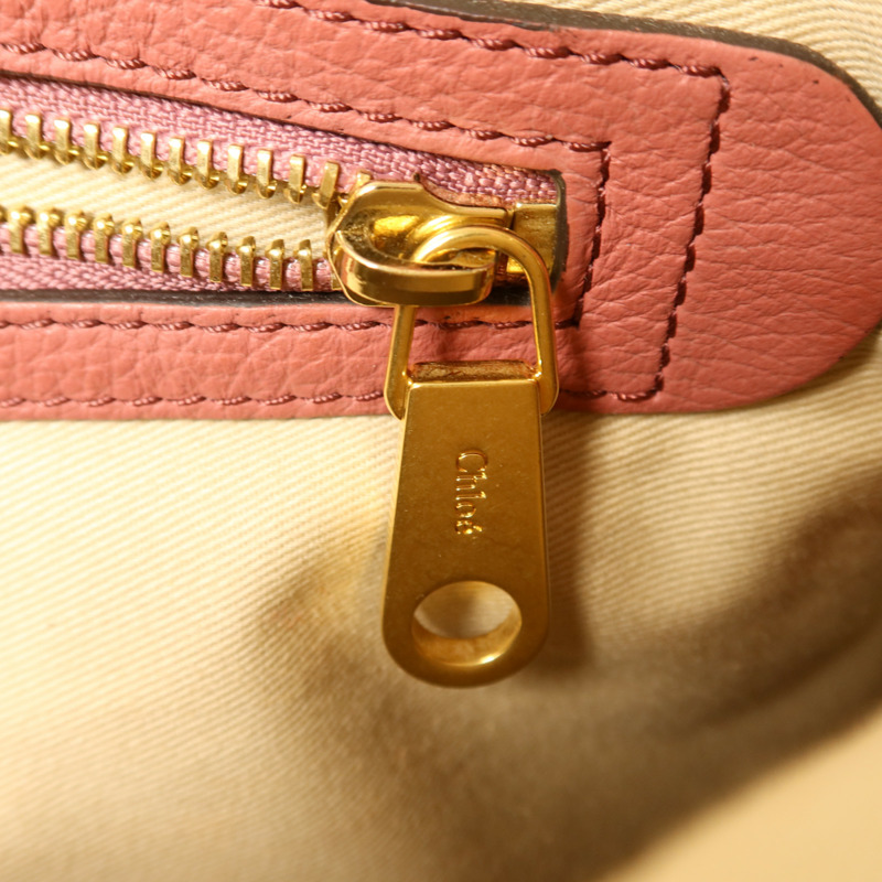 Chloe 牛皮皮革2 Way Shoulder Bag金扣手挽肩背兩用袋-8