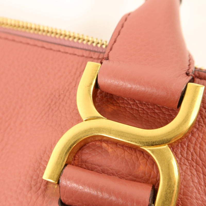 Chloe 牛皮皮革2 Way Shoulder Bag金扣手挽肩背兩用袋-9