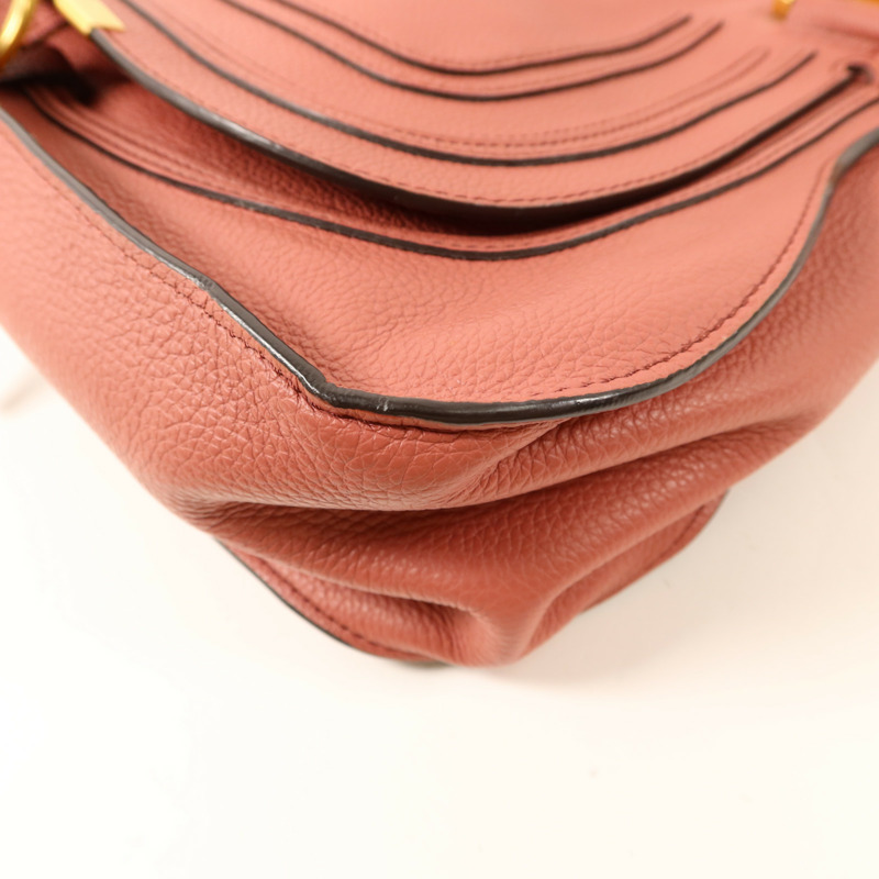 Chloe 牛皮皮革2 Way Shoulder Bag金扣手挽肩背兩用袋-11