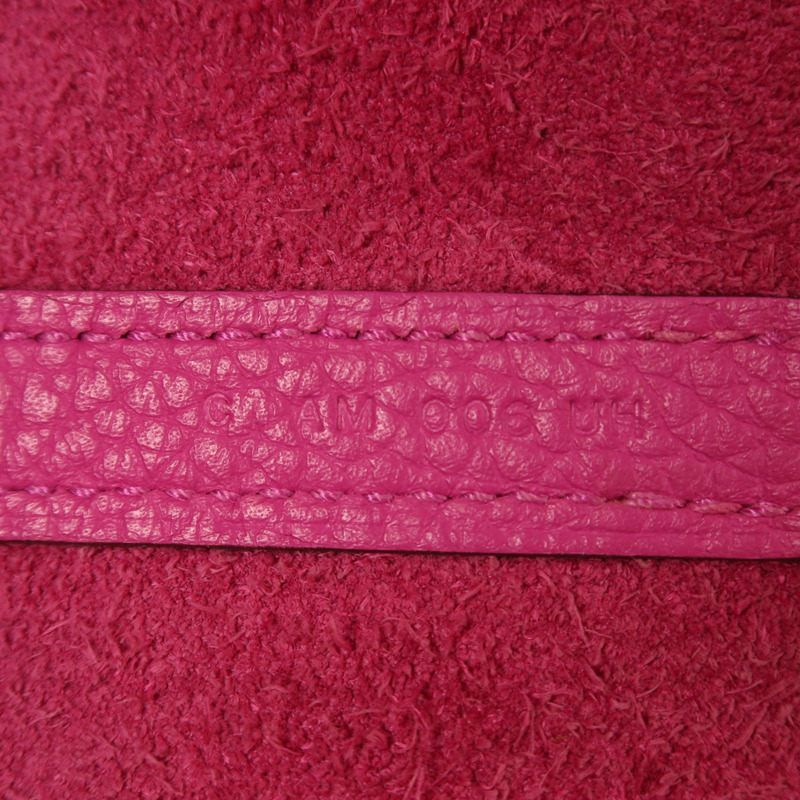 HERMES Clemence皮革Picotin MM銀扣手挽袋Magnolia-6