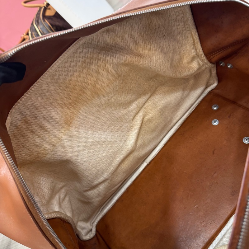 Hermès 棕色拼接旅行箱包 vintage 二手 中古-15