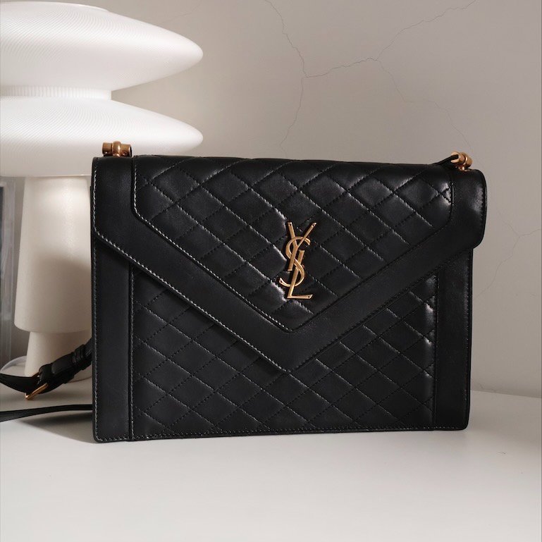 𝐘𝐒𝐋黑金小羊皮菱格紋𝐆𝐀𝐁𝐘 𝐬𝐭𝐚𝐜𝐡𝐞𝐥-4