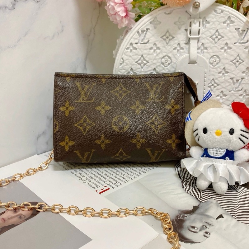 LV M47546 15老花洗漱包鏈條包🏅-3