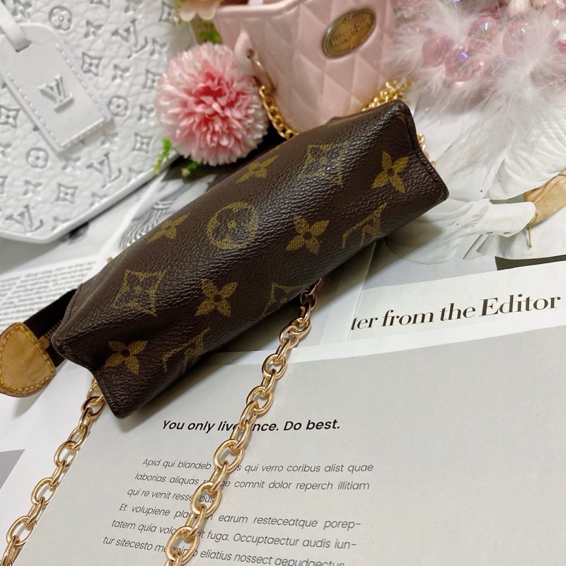 LV M47546 15老花洗漱包鏈條包🏅-5