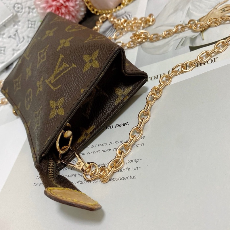 LV M47546 15老花洗漱包鏈條包🏅-7
