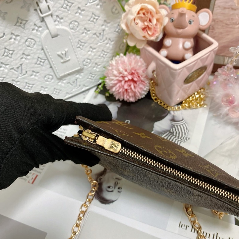 LV M47546 15老花洗漱包鏈條包🏅-9