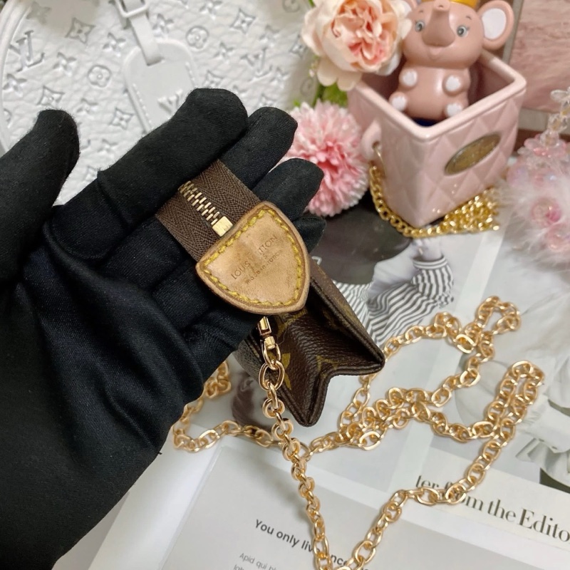 LV M47546 15老花洗漱包鏈條包🏅-10