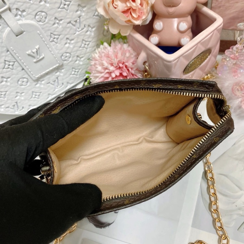 LV M47546 15老花洗漱包鏈條包🏅-12