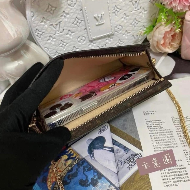 LV M47546 15老花洗漱包鏈條包🏅-14