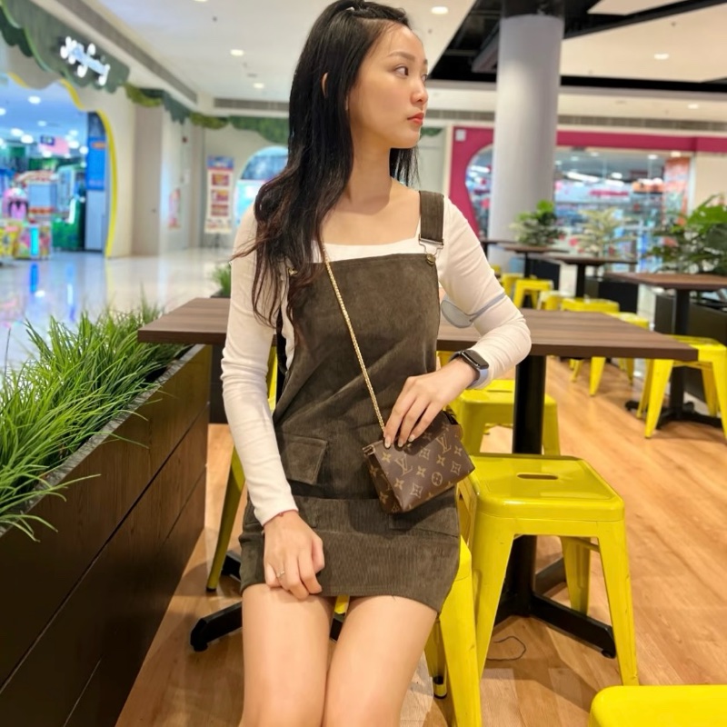 LV M47546 15老花洗漱包鏈條包🏅-19