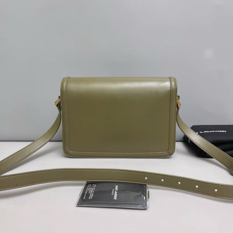 YSL聖羅蘭Solferino box中號軍綠色豆腐包-1