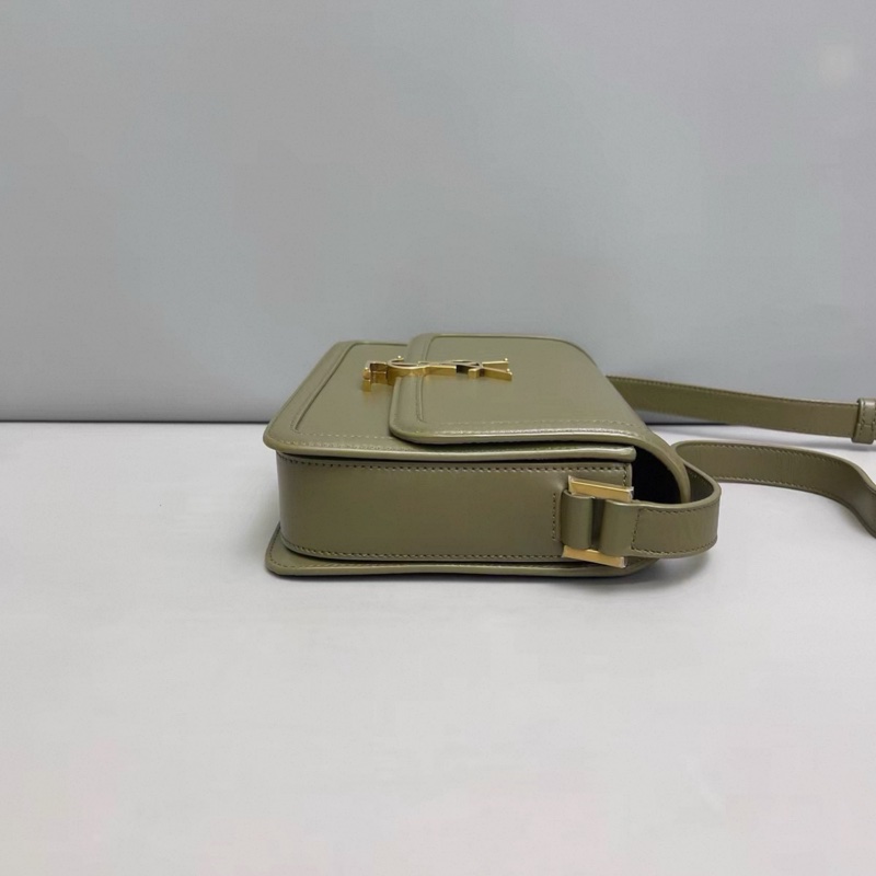 YSL聖羅蘭Solferino box中號軍綠色豆腐包-2