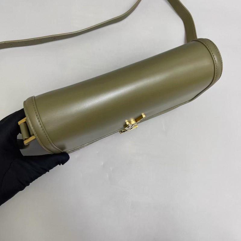 YSL聖羅蘭Solferino box中號軍綠色豆腐包-4